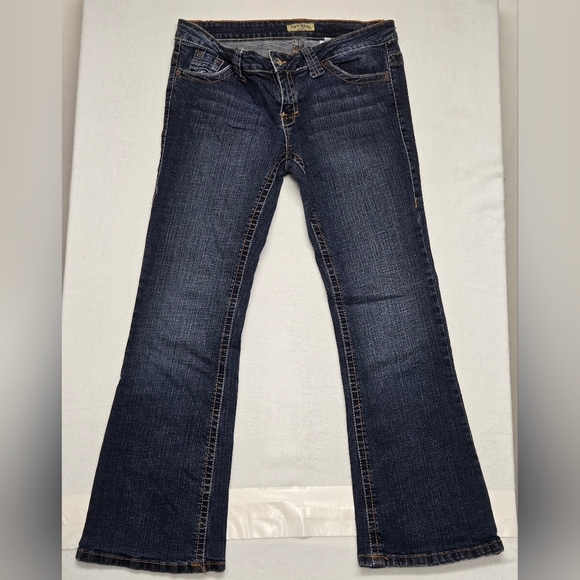 Paris Blues 15 Jeans Low Rise Waist Bootcut 5 Pocket Zipper Fly Stretch - Picture 1 of 6
